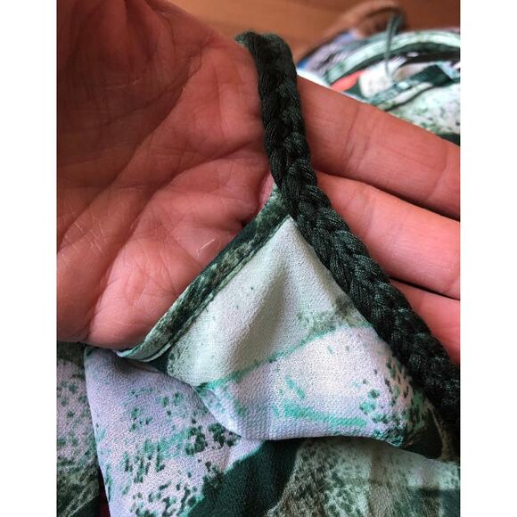 NWT green floral beach pool Maxi Dressby by Lauren Conrad size XS - Picture 11 of 12